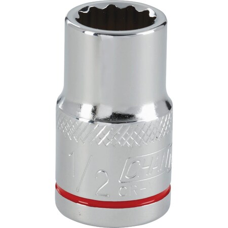 Channellock 1/2 In. Drive 1/2 In. 12-Point Shallow Standard Socket 333085